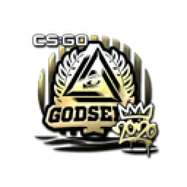 Наклейка | GODSENT (золотая) | РМР 2020