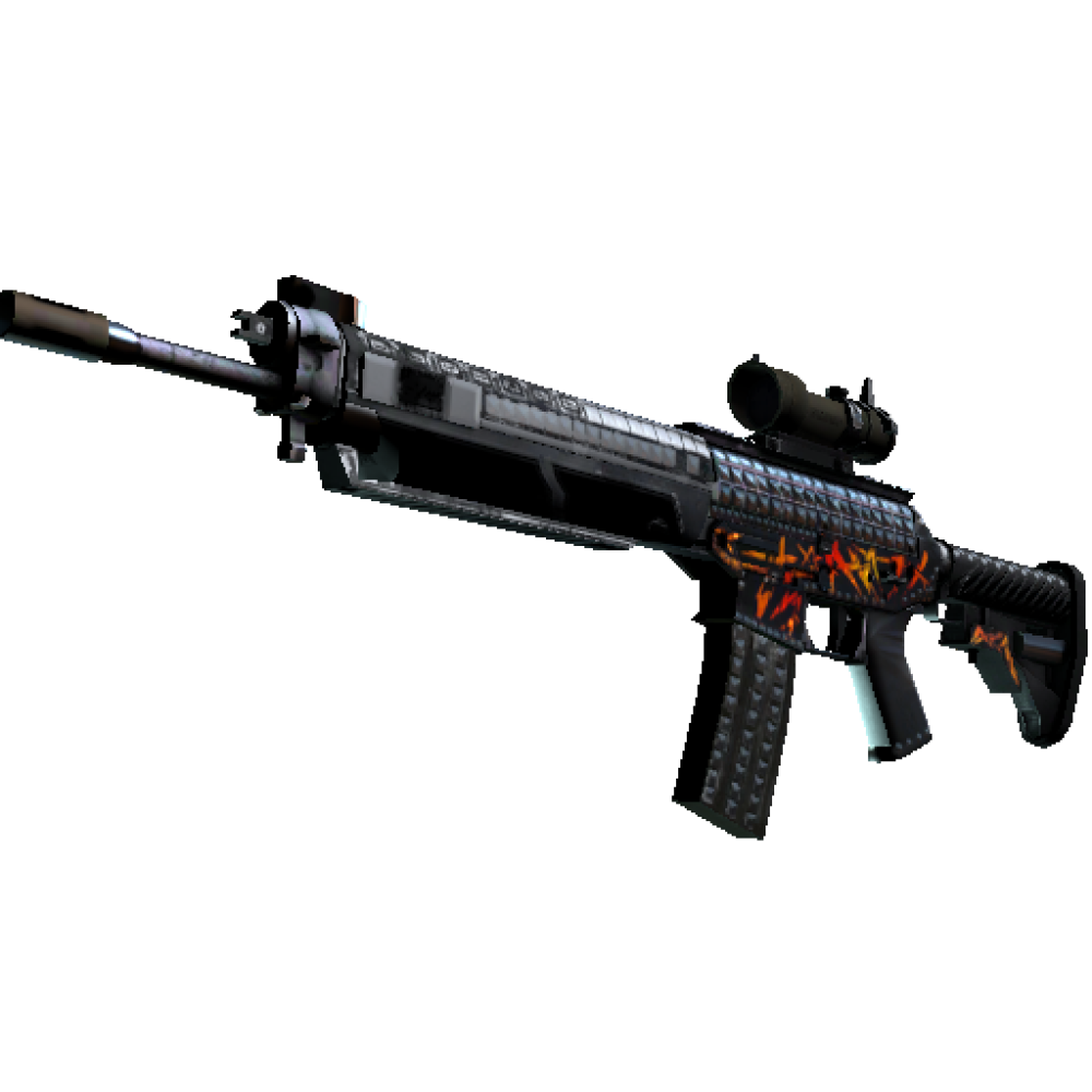 StatTrak&trade; SG 553 | Тяжёлый метал (Немного поношенное)