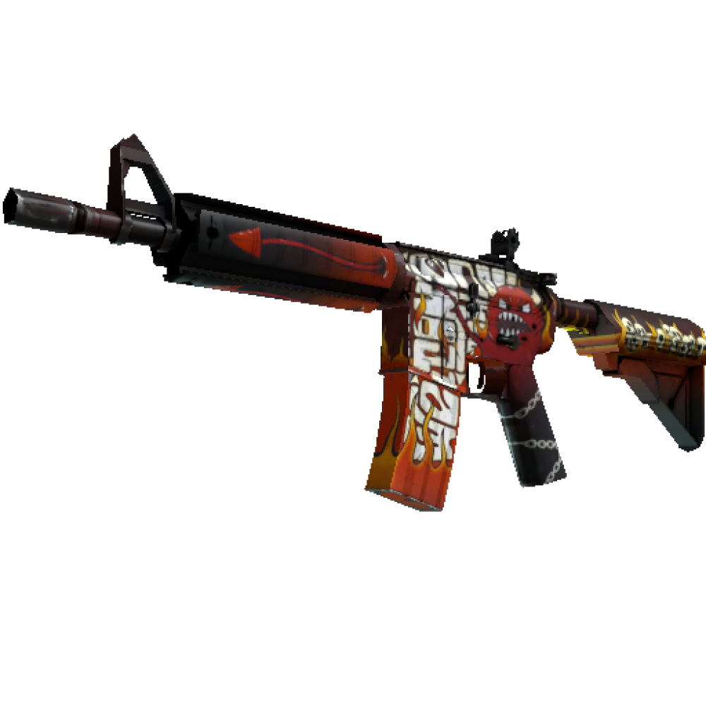 StatTrak&trade; M4A4 | Адское пламя (Прямо с завода)